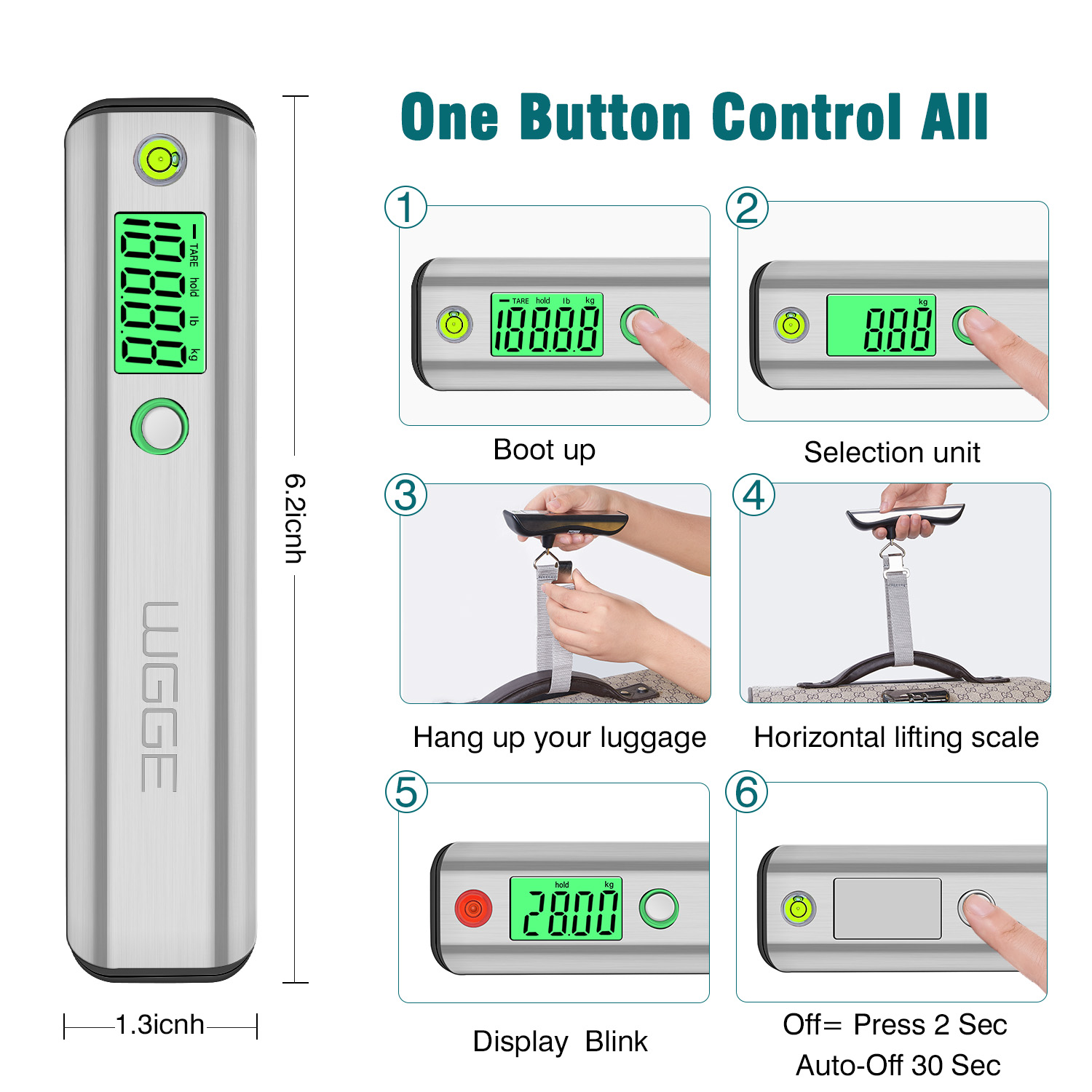 Digital Luggage Scale With LCD Display - SG 2415 - IdeaStage Promotional  Products