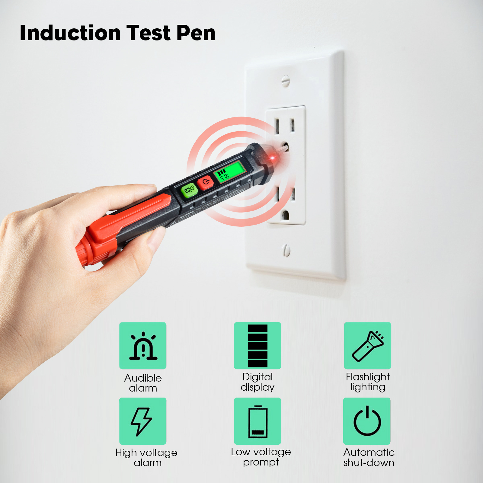 VILLCASE Power Tools Wisking Tool Electric Non- Voltage Tester